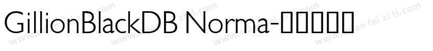 GillionBlackDB Norma字体转换